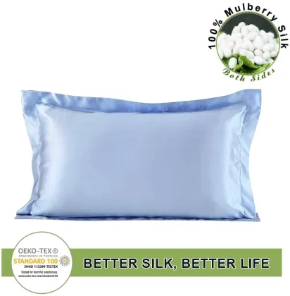 King Silky Oxford PillowCases Covers With Envelope Closure