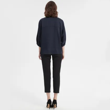 lady solid blouse shirt printed shirt office shirt