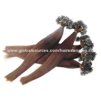 Chocolate color U-tip nail remy hair extension, 1g/strand