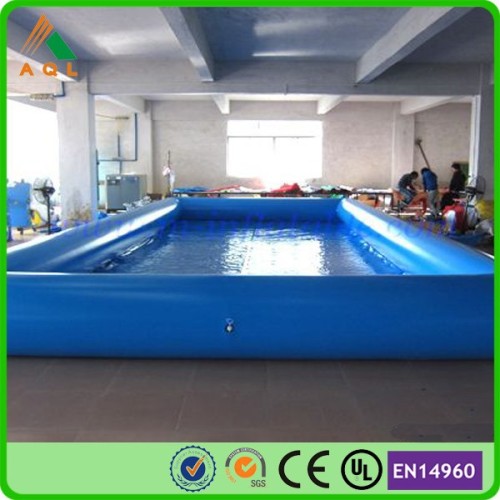 Summer hot sale rectangular inflatable water pool with pool pump