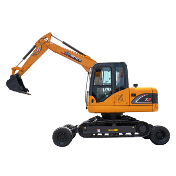 Excavatrice de chenilles de roue x9 excavateur de roues de 9 tonnes