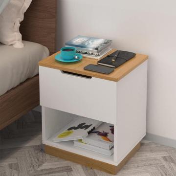 Nightstand With Sliding Drawer And Shelf