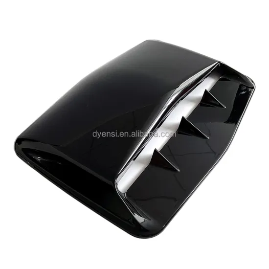 Universal Gloss Black Decorative Air Flow Intake Hose Scoop Sticking Bonnet Vent Cover Cowling Hood Scoop