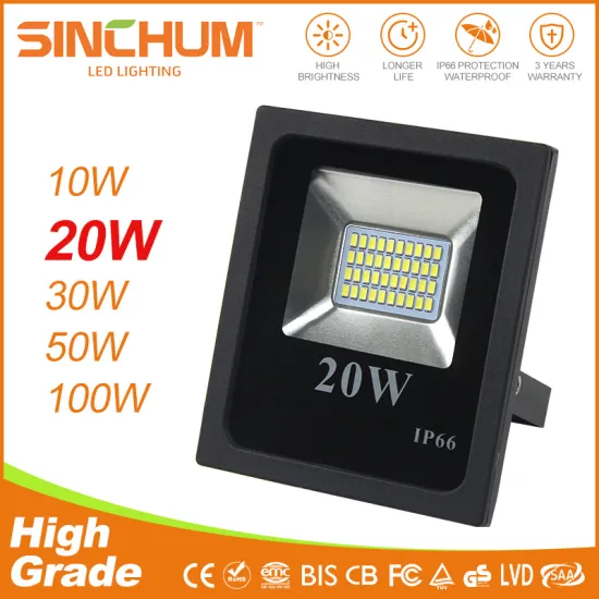 Hot sale 2017 IP66 outdoor waterproof 10W20w30W50W100W SMD 5730 Epistar chip high lumen aluminum housing led flood light