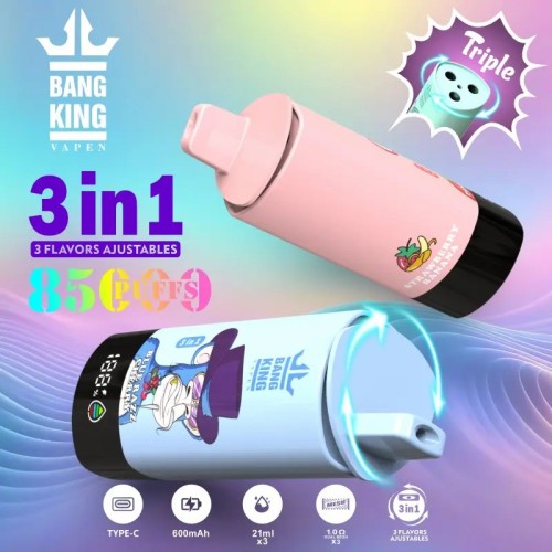 Bang king 85k พัฟ vape แบบใช้แล้วทิ้ง
