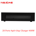 4pd+16qc 20 bağlantı noktası USB şarj cihazı 400W