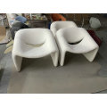 F598 Chaise Groovy pour artisanal Lounge Lounge Lounge