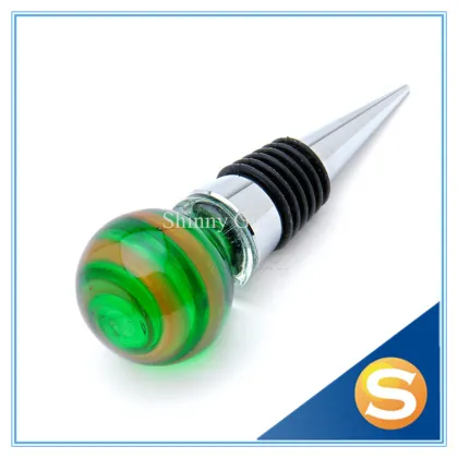 Wholesale Custom Design dice crystal wine stopper