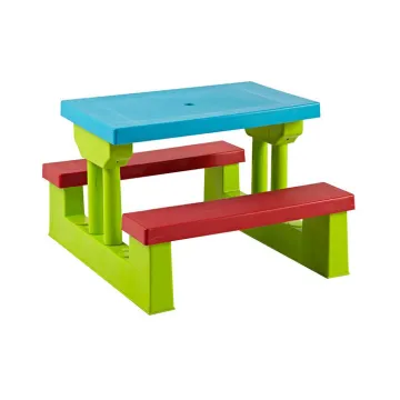 Hot Sale Plastic Play Kids Folding Table Set