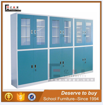 Cold rolling steel laboratory cabinet/glass door lab storage cabinets/metal lab safty cabinet