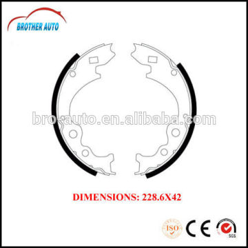 Durable good quality semimetal OEM 3256068 auto brake shoe for Peugeot Platform brake shoe repair kit