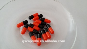 gelatin capsules size 1 black-red