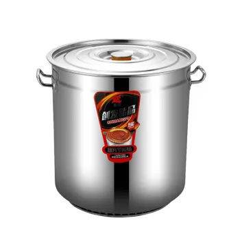 Custom High Quality Professional Grade Stainless Steel Stock Bucket with Fin for Enhanced Heat Distribution