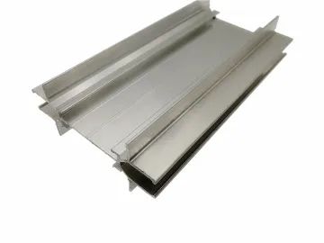 Powder coated aluminum alloy partition extruded profiles