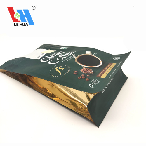 Laminated Flat Bottom Self Seal Bags For Coffee