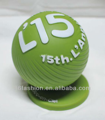 fashion plastic football coin bank,green football money box,PVC money box