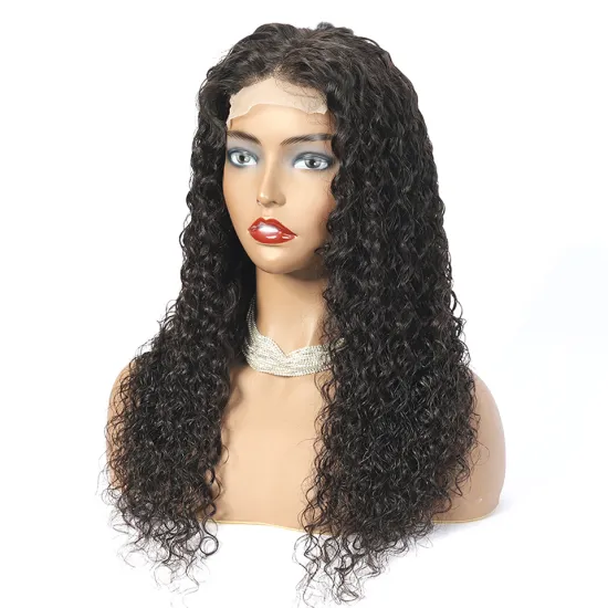Wholesale 4x4 5x5 6x6 Deep Wave Transparent Lace Closure Wig 10A HD Frontal Closure Wig Brazilian Virgin Human Hair Closure Wig