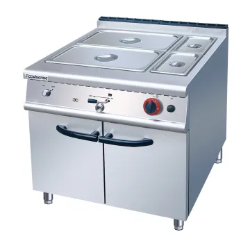 Commercial Kitchen Equipment Free Standing Gas Bain Marie with Cabinet