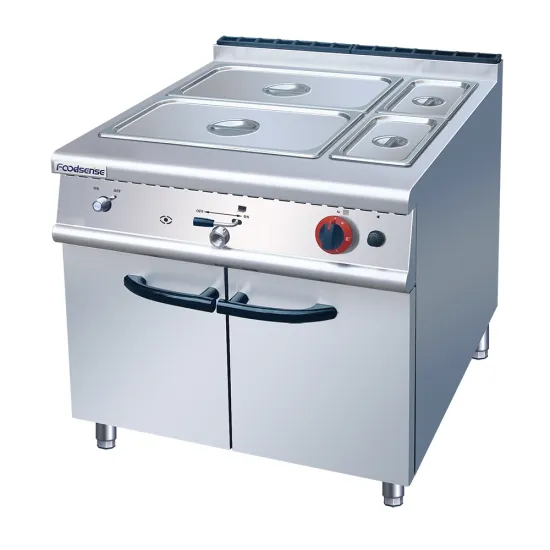 Commercial Kitchen Equipment Free Standing Gas Bain Marie with Cabinet