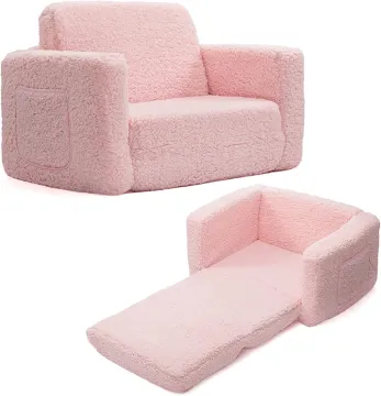 2-in-1 Convertible Flip Toddler Couch to Lounger