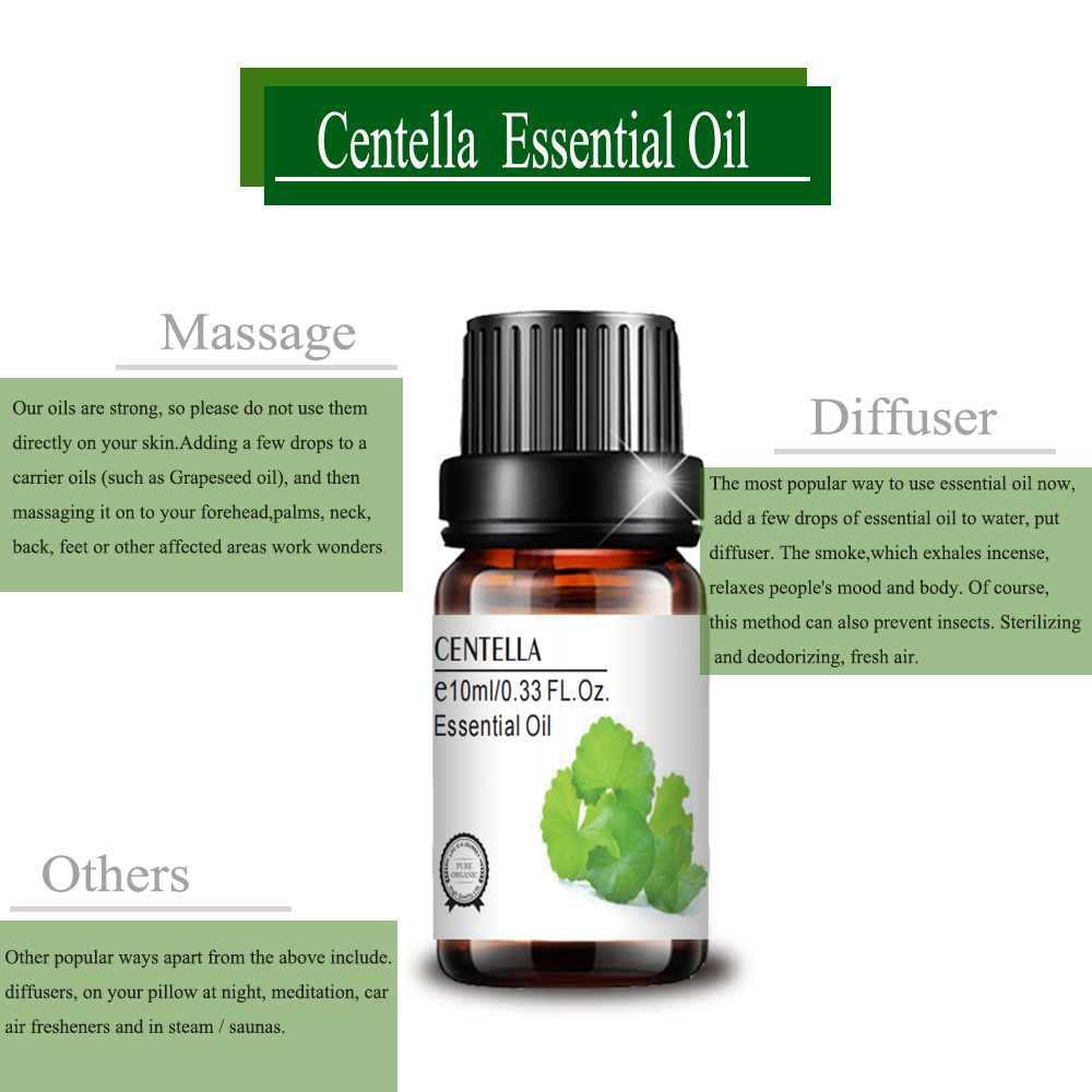 pure natural diffuser aromatherapy centella oil massage oil