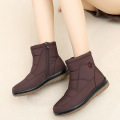 Winter warm and waterproof mid tube snow boots