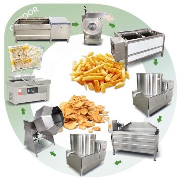 Sweet Chip Processing Plant: Frozen French Fry Production Line Machine