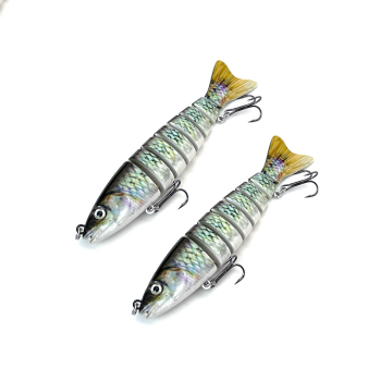 Custom New Arrival Color Mouth Spinner Lures Set ABS Spoon Multi-Jointed Artificial Bait for Striped Bass