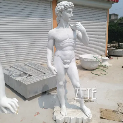 Natural Marble Hand Carved sandstone granite marble david sculpture