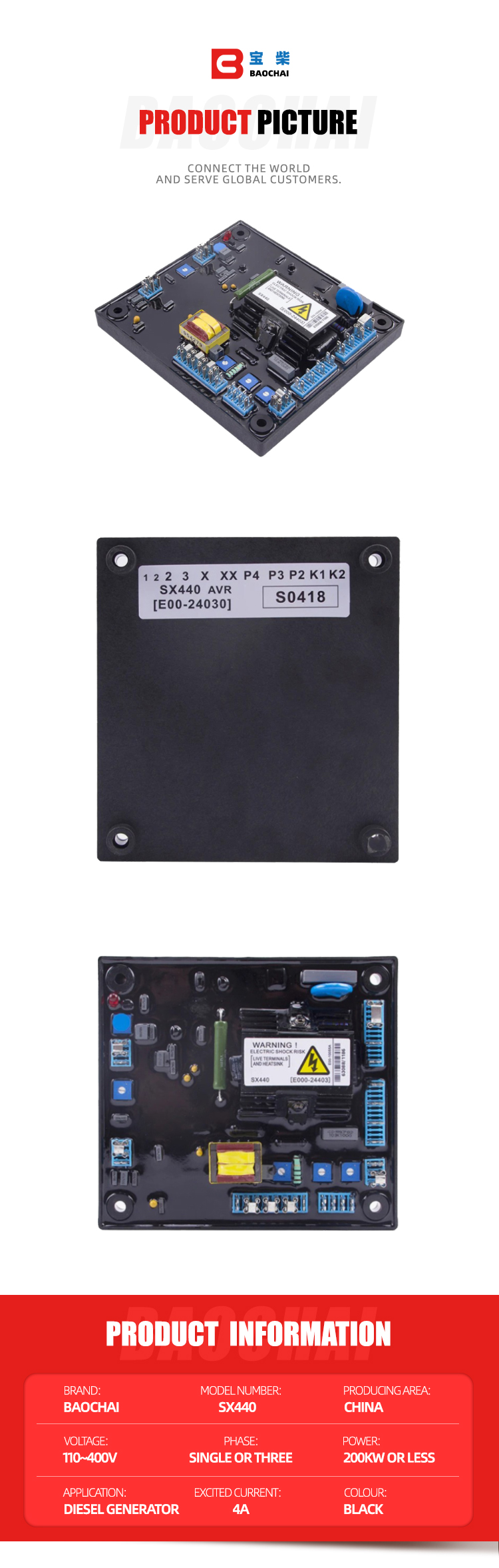 Shamford Module Stamford Sx440 Generator Avr: Diesel Brushless Alternator Parts And ...