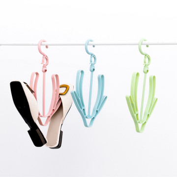 Windproof Balcony Shoe Rack - Multifunctional Single-Tier Drying Hanger