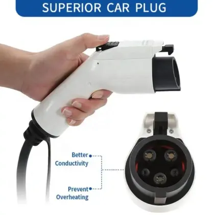 Portable Wallbox Type 1 2 with 5m Cable - 16A/32A Home Electric Car Charger