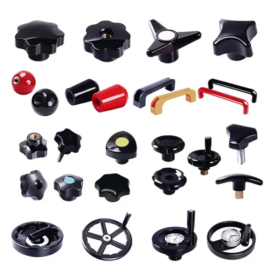 OEM Nylon PP PA Male Female Thread Clamping Knobs Star-shaped Bakelite Knob