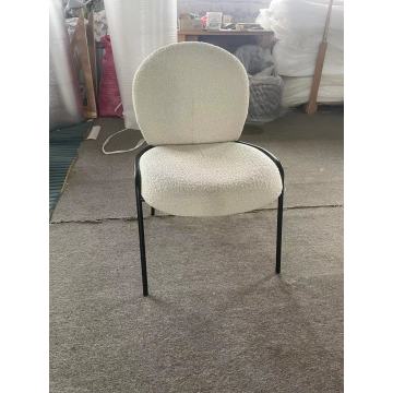 Nordic Style Modern Minimalist Wool Fabric Dining Chair