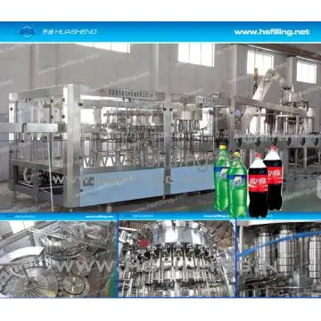 Washing Filling Capping Carbonated Drink Bottling Plant