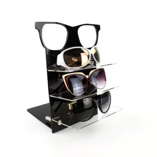 Acrylic 3 Pairs Of Sunglasses Display Stand