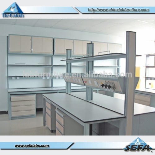 phenolic board Lab Furnitures/School Furniture H-Frame Structure workbench