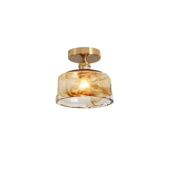 INSHINE Gold Glass Horn Aesthetically Pendant Light