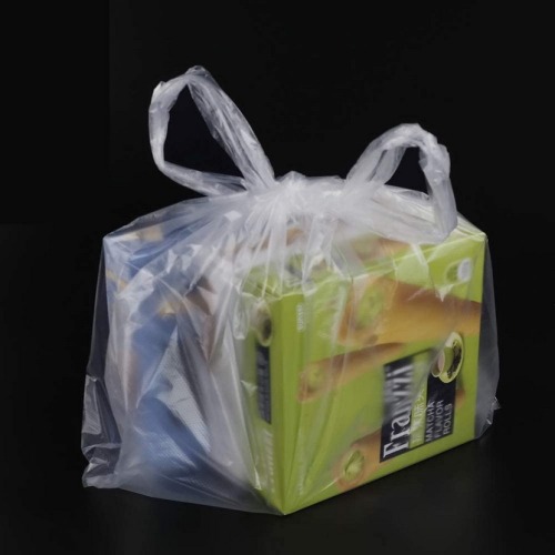 Shopping Polybag Plastic Clear Grocery Supermarket Gusset Garbage Rubbish T-Shirt Carrier Bag