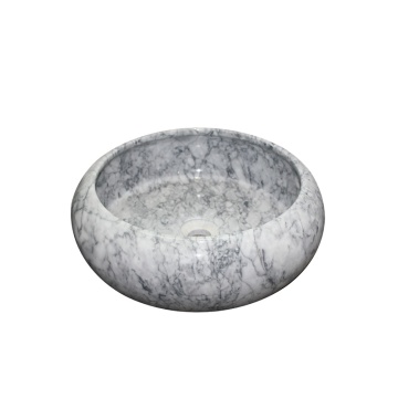 Handmade Italian Marble Round Bathroom Sink Bowl