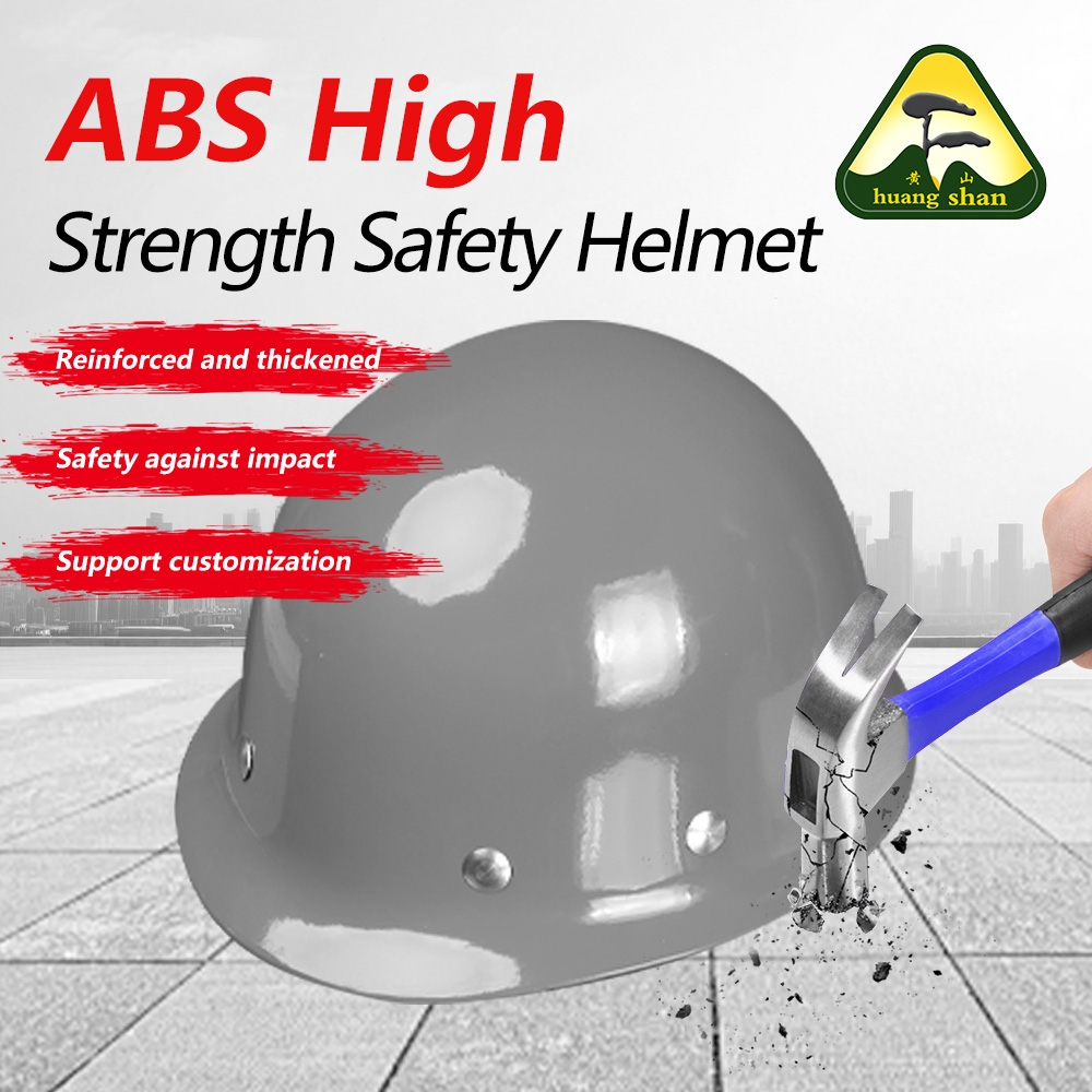 Material de fibra de vidro capacete de segurança cinza