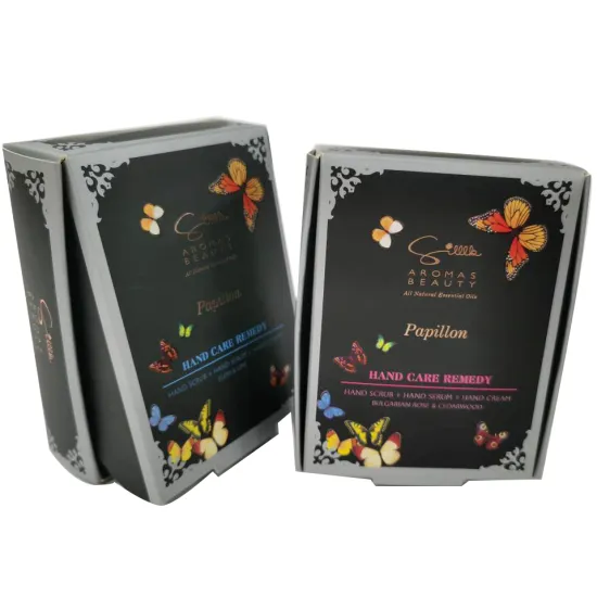 black box skin care soft paper card box