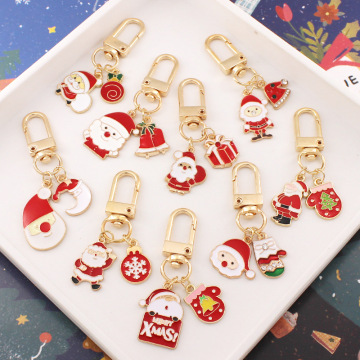 Botu tùy chỉnh hoạt hình Giáng sinh keychain bán buôn kulomui kitty kawaii anime giai điệu cao su túi keytag túi xmas quà tặng