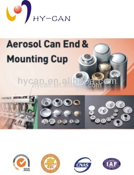 tinplate aerosol cans factory empty tinplate ,aerosol can end & mounting cup