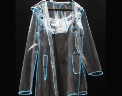 polyester plastic raincoat fashional
