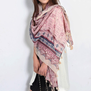 Alibaba supply low price for women 2016 Color matching scarf