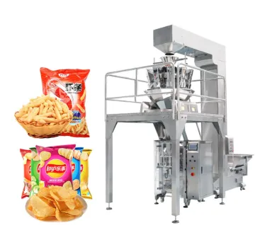 Sugar Rice Plantain Chips Multihead Weigher Packaging Machine