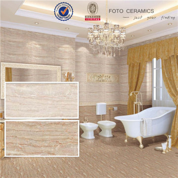 3D Glazed Bathroom Marble Ceramic Floor Tile 300X600mm