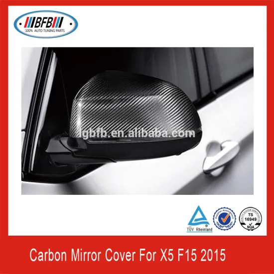 Fit For 2011 2015 BMW Real Carbon Fiber Mirror Cap Set for F15 X5 OEM New