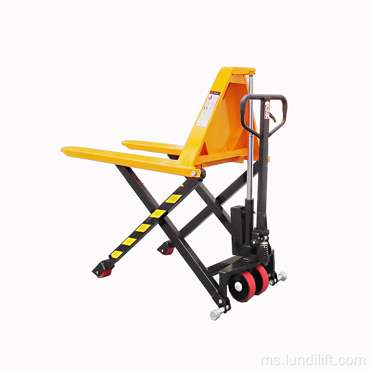 Manual Hydraulic High Lift Gunting Forklift
